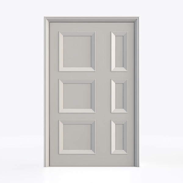 VDOMDOORS Front Exterior Prehung Metal-Plastic