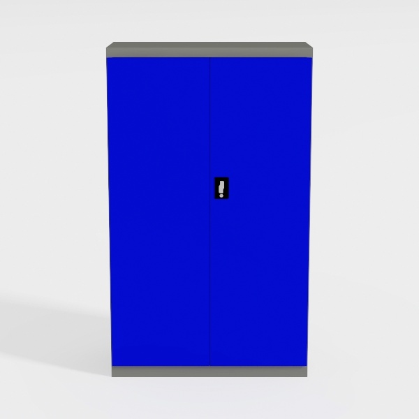 Steel Storage Cabinet for Home Office, Navy Blue