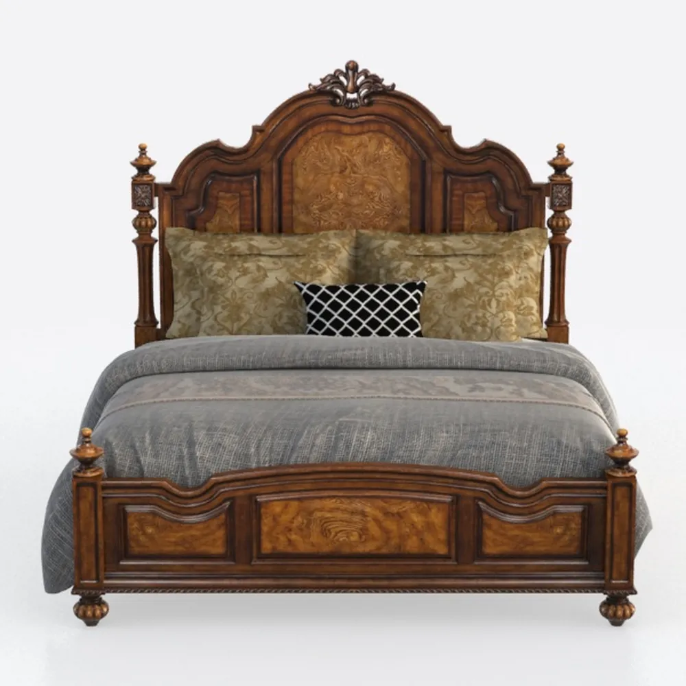 Hooker Furniture Leesburg King Poster Panel Bed in
