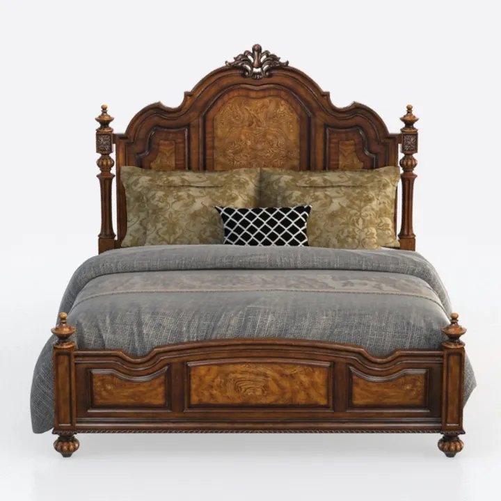 Hooker Furniture Leesburg King Poster Panel Bed in