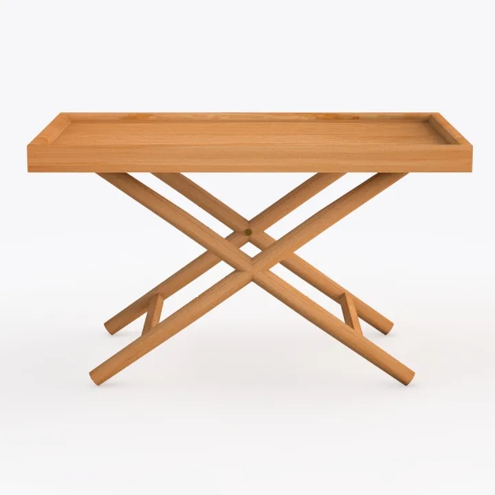 IDZO Mira Acacia Wood Folding Bistro Side Table