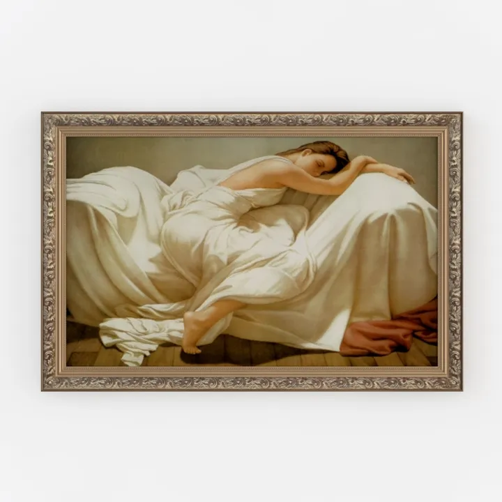 Vintage Ornate Framed Classical Wall Art Painting 3D Model
