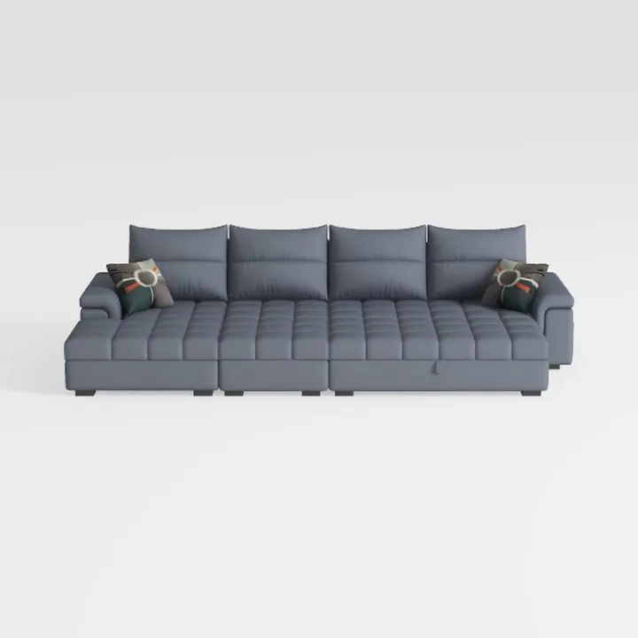 3 in 1 Sleeper Sofa Couch Bed, Small Tufted