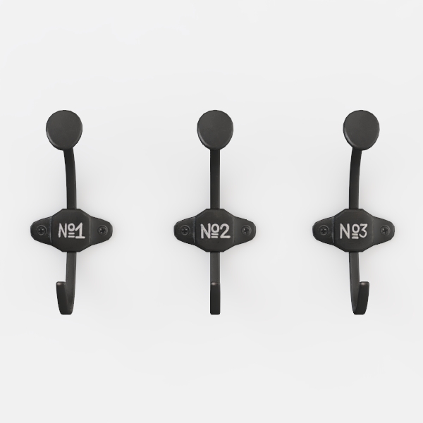 SCHOOLHOUSE NUMBERED HOOKS