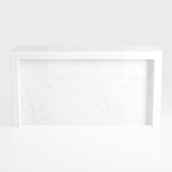 Ritzy 48 in. White and Gray Rectangle Wood Coffee 