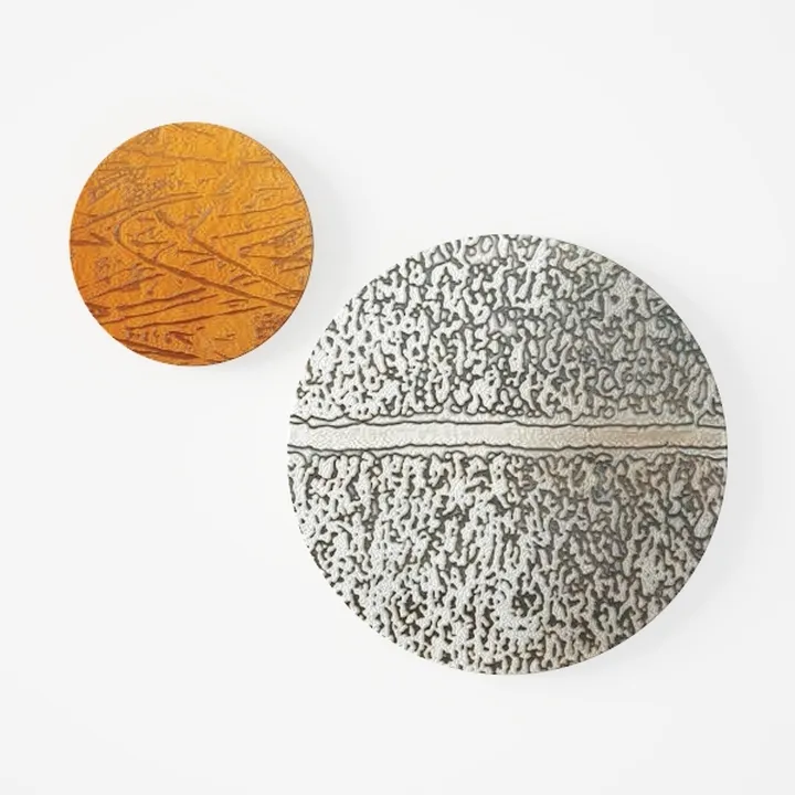 Minimalist Two Tone Textured Round Wall Art Decor 3D Model