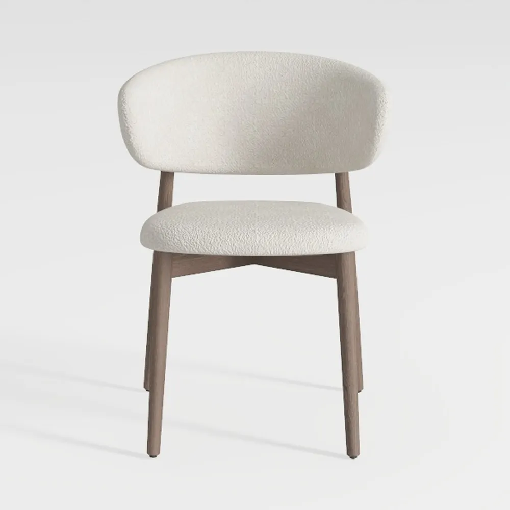 HomeRoots Grey Fabric, Solid Wood, Veneer Set of