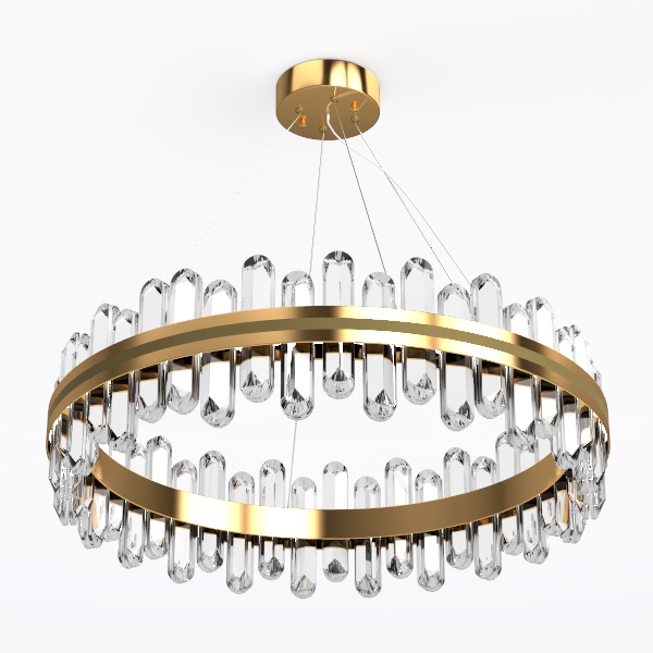 Brass Gold Flush Mount Ceiling Light, 2- Light