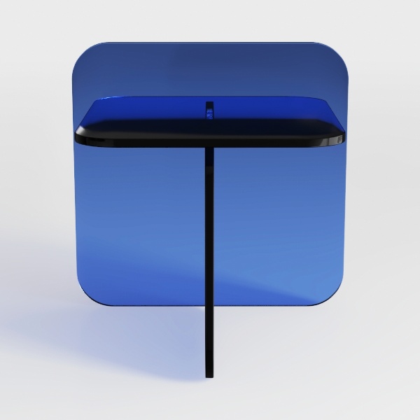 side table-Klein Blue
