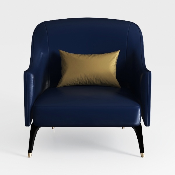 DecoraFlex Velvet Modern Accent Chair with