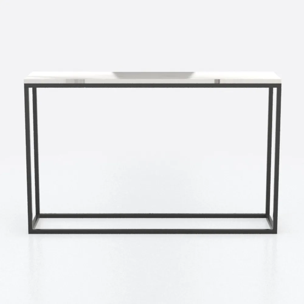 Pemberly Row Modern Polished Steel Metal & Tempere