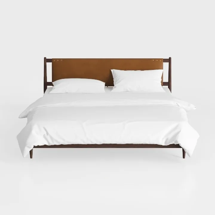 Furniture of America Wyatt Modern Solid Wood Queen