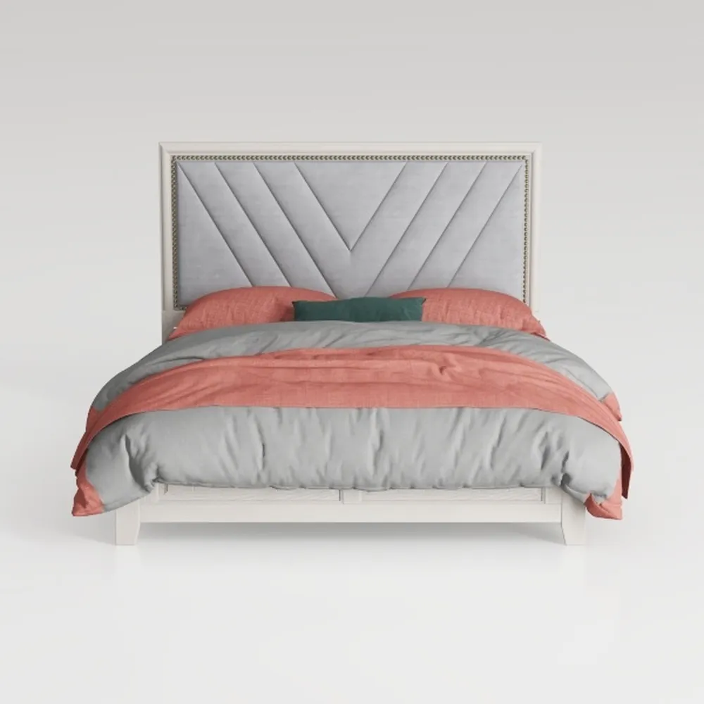 Yaheetech Queen Bed Frame Upholstered Platform Bed