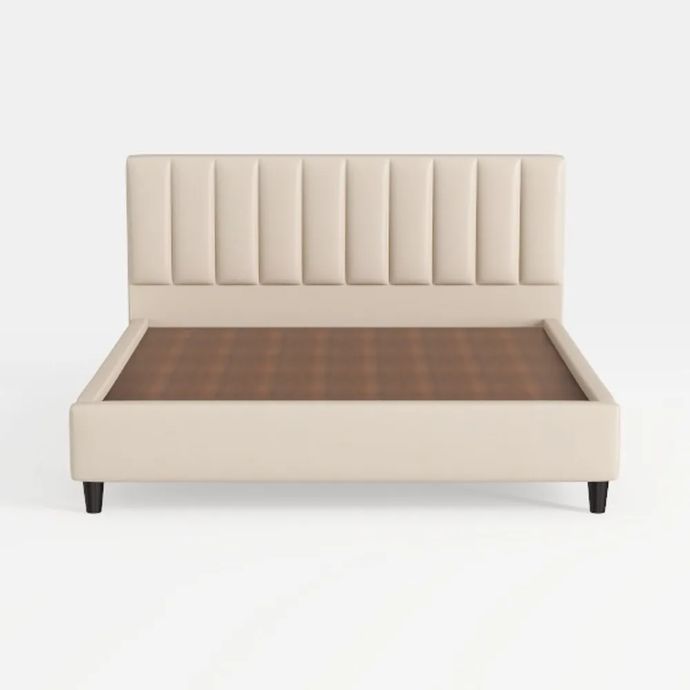 TREATLIFE HOME Tufted Upholstered Platform Bed wit