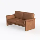 Modern Linen 3 seat Sofa with Wooden Legs,80 Left 45 Degree View