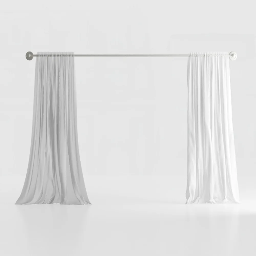 No Hook Shower Curtain Set with Snap in Liner