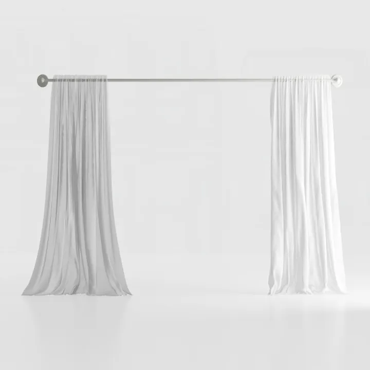 No Hook Shower Curtain Set with Snap in Liner