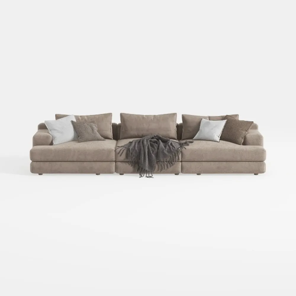 140" L Shaped Cloud Sectional Couch for Living
