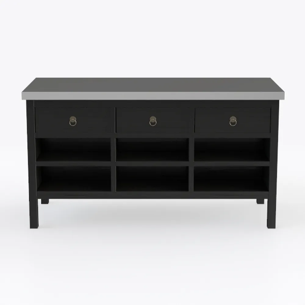 Entryway Console Table with 2 Doors & Storage