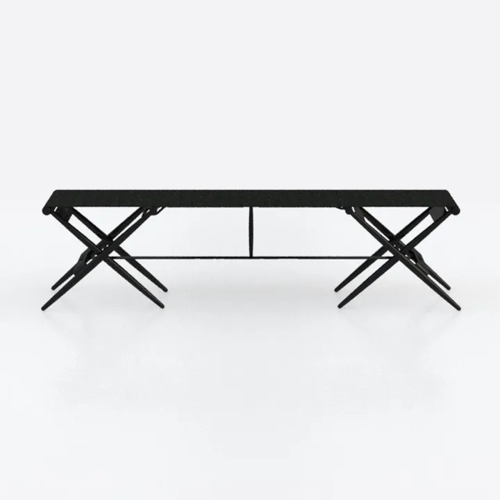 3Pcs Sun Lounger Recliner Set Aluminum Chaise Loun