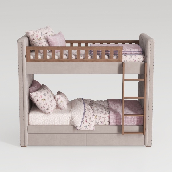 Harper & Bright Designs Low Bunk Beds Twin Over Tw