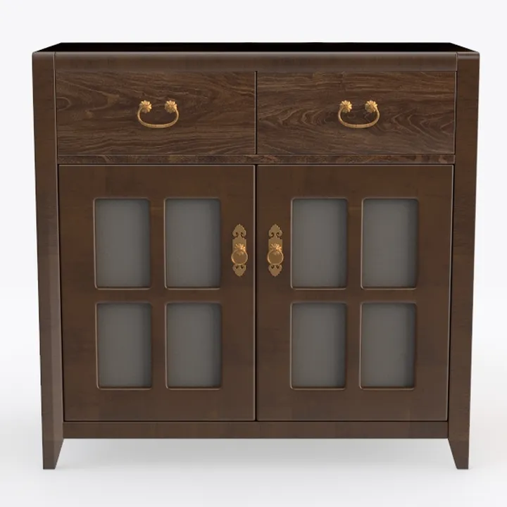 Farmhouse Coffee Wine Bar Cabinet with 2 Doors