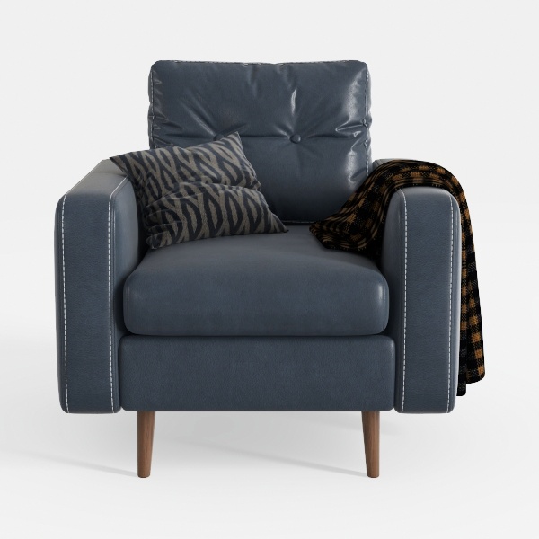 SEOCCTV Accent Chair, Mid-Century Modern Velvet Li