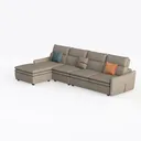 Vesgantti 142" Cloud Couch Sectional Modular Sofa Left 45 Degree View