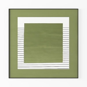Minimalist Sage Green Framed Wall Art Print 3D Model