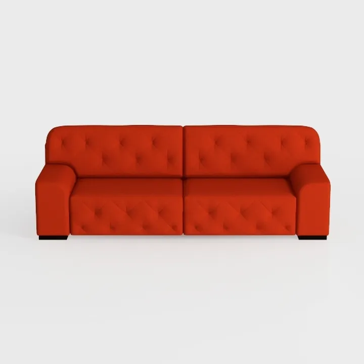 Large Sofa, Velvet Sofa Three-seat Sofa Classic