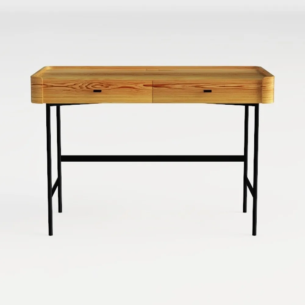 Lufeiya Small Computer Desk with 2 Drawers for