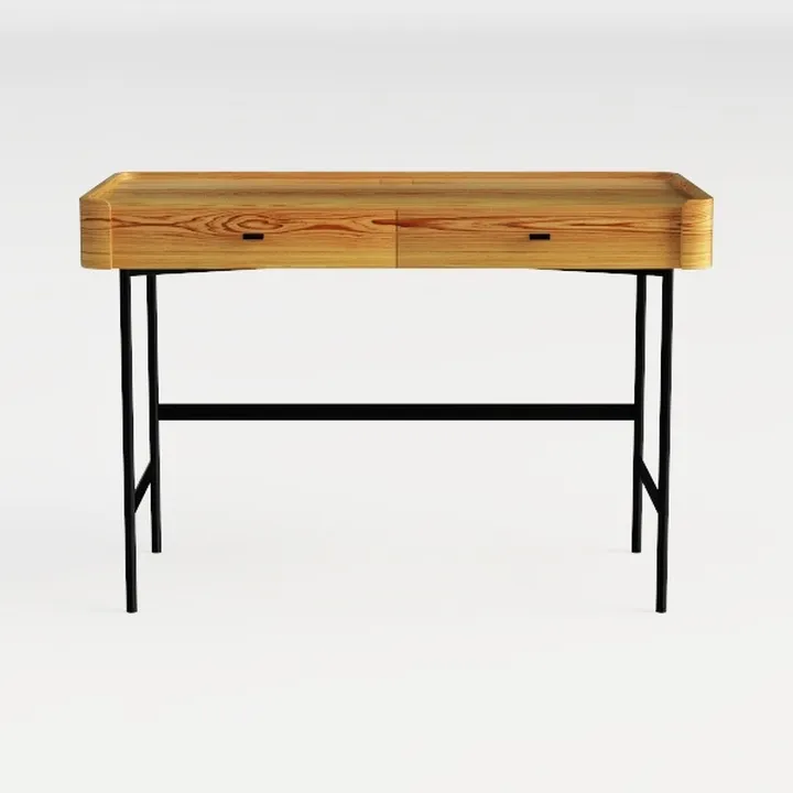 Lufeiya Small Computer Desk with 2 Drawers for