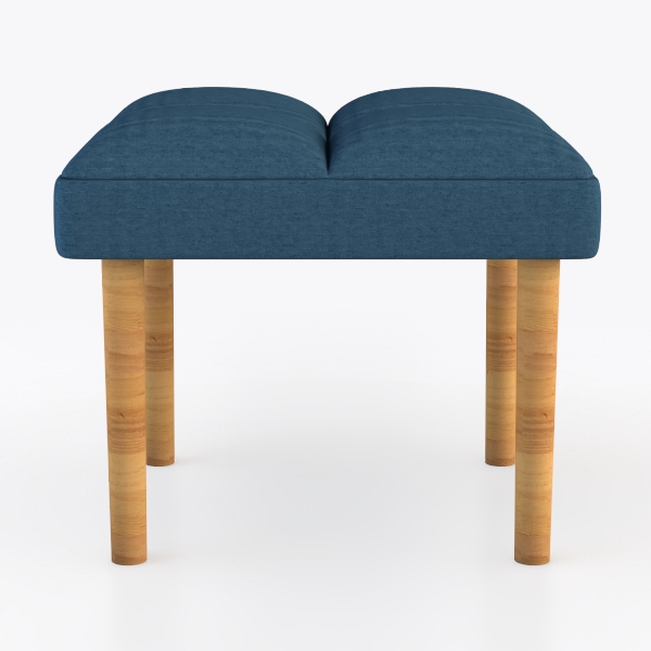 Omry Dark Teal Square Ottoman