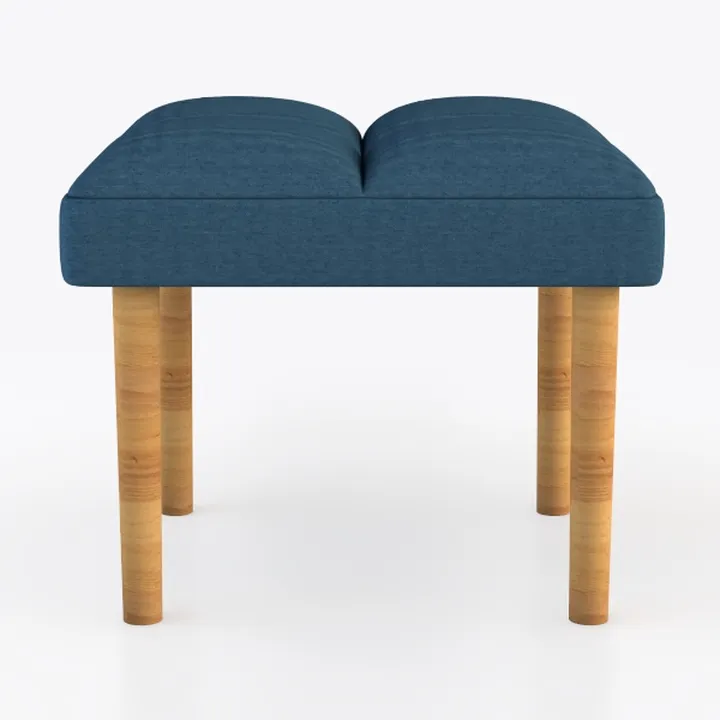 Omry Dark Teal Square Ottoman