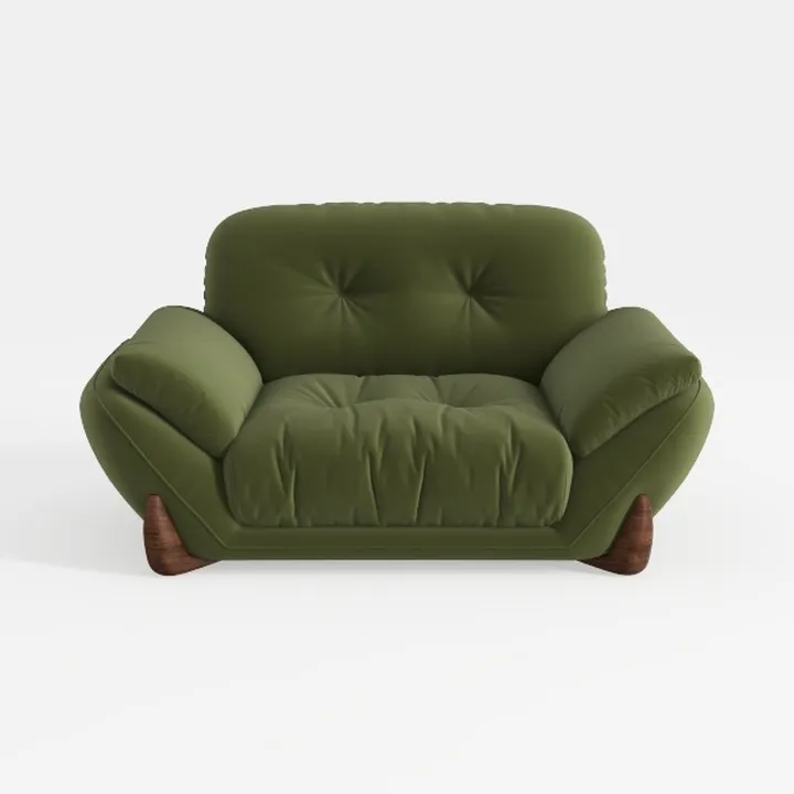 93.7" Modular Couch Large Modern Velvet Loveseat