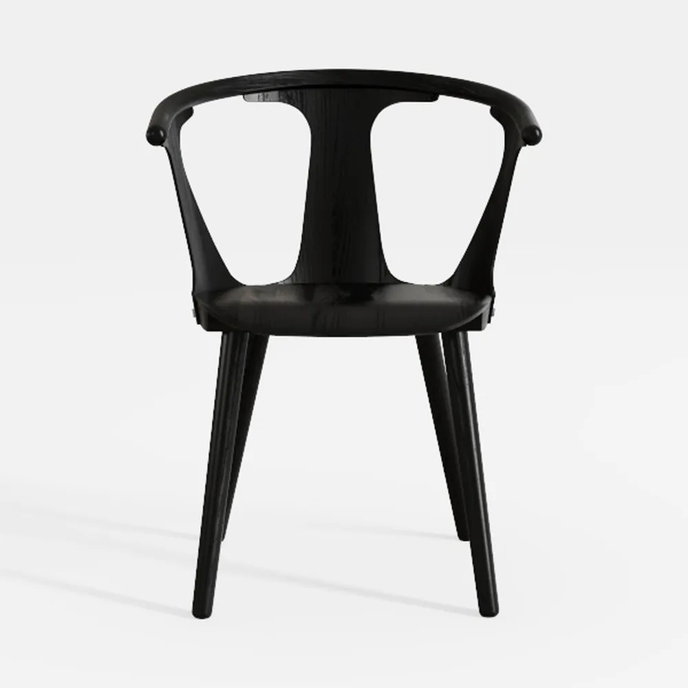 Set of 2 Baruna Black Metal Dining Chairs with
