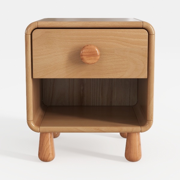 KOHARA Children's Bedside Table, Solid Wood