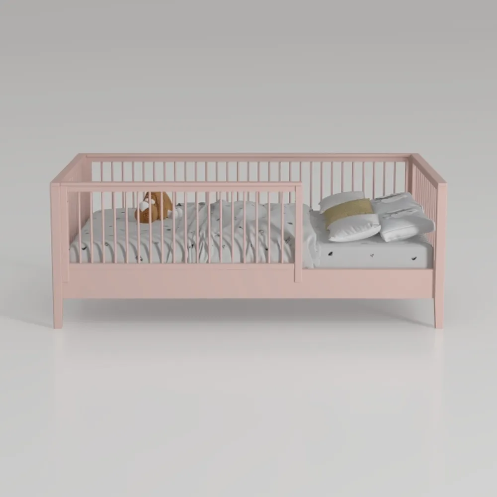 Twin Size Wood Platform Bed with Slats Support, 