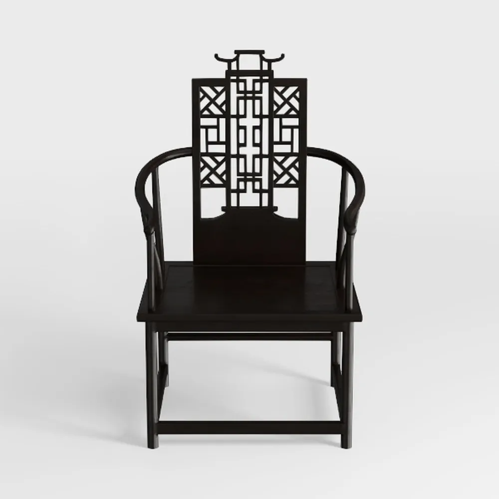 KONTE.DESIGN Poltrona lounge GALIA in legno di teak nero e rattan