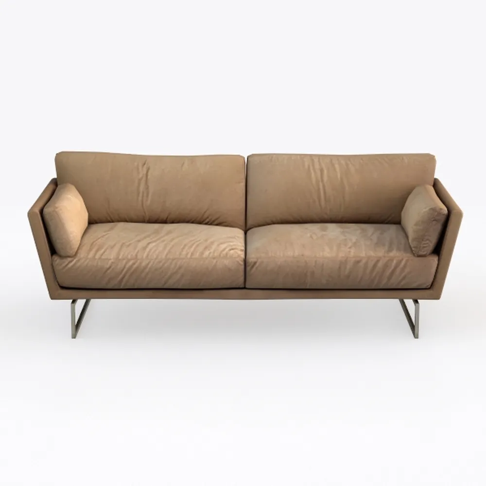 COLAMY 95" Oversized PU Leather Sofa for Living Ro