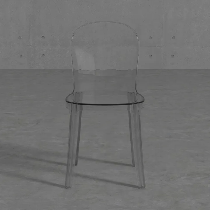 Minimalist Clear Acrylic Dining Chair 3D Model