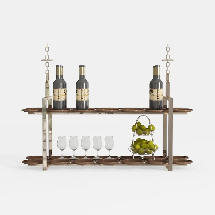 IAE Walnut Floating Wall Shelves 16 inch, Bathroom