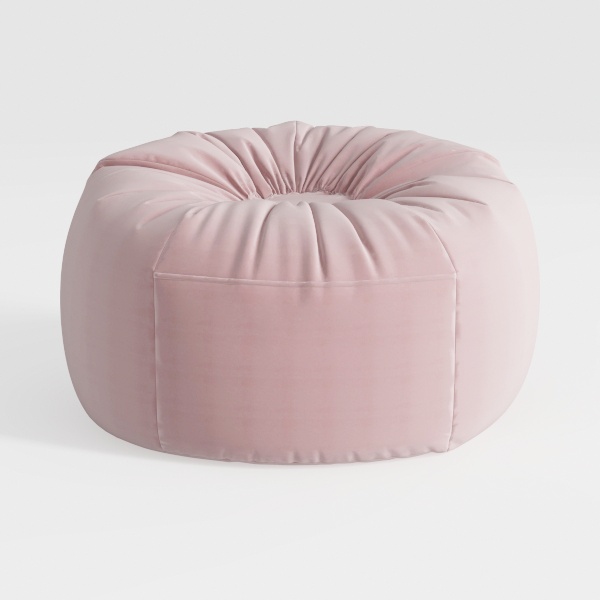 BIRDROCK HOME Square Pouf Ottoman | Cotton Braided