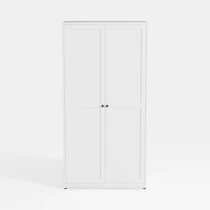 White Kitchen Pantry Cabinet 75" H, Farmhouse