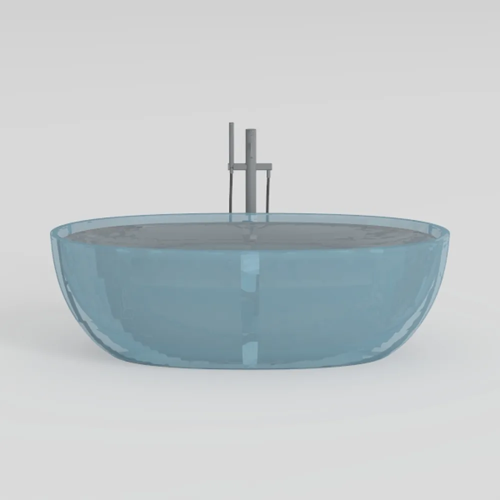 Freestanding Solid Surface Resin Stone Bathtub