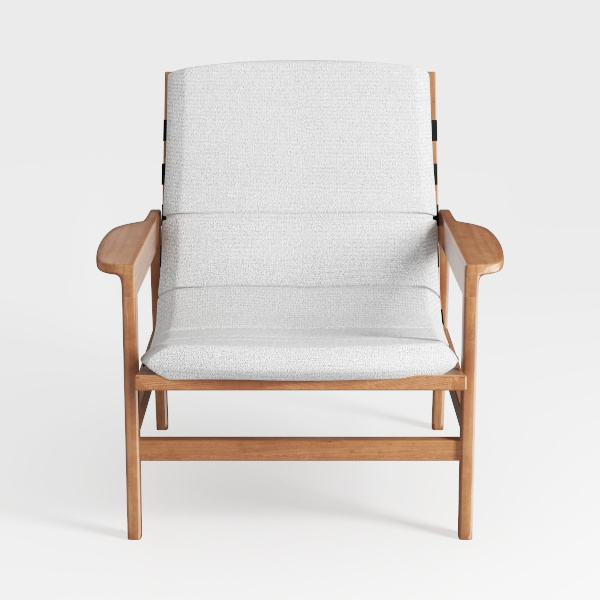 Bonnlo High Back Teddy Fleece White Accent Chairs 