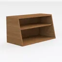 Wood Designs 994832 Mobile Shelf Storage Right 45 Degree View