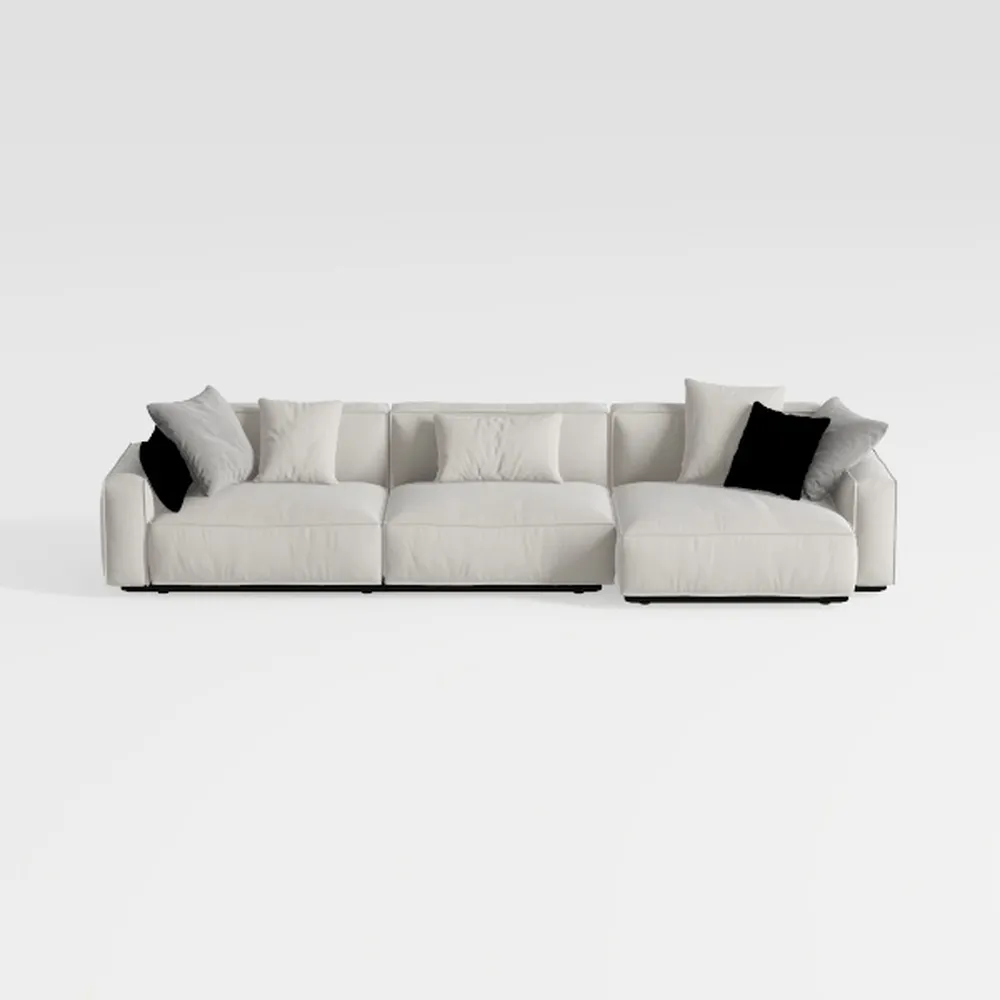 SIMPLIHOME Ava Corner Sectional Sofa in 100% Recyc