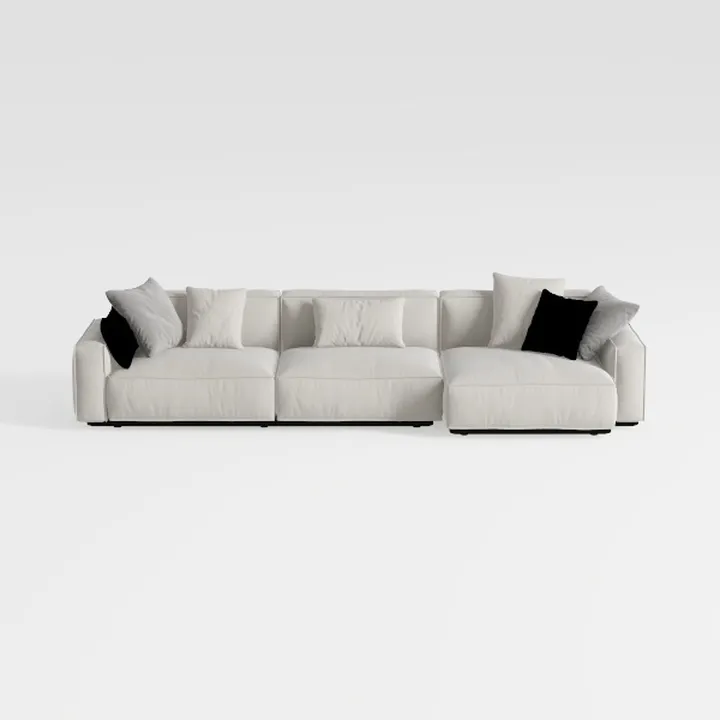 SIMPLIHOME Ava Corner Sectional Sofa in 100% Recyc