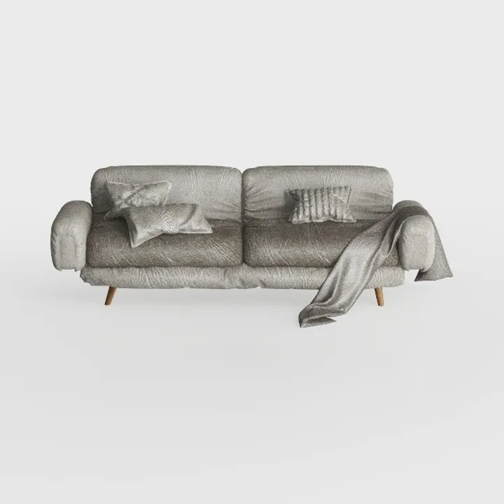 LIKIMIO Loveseat Sofa 79in, 3 Seater Couch, Modern